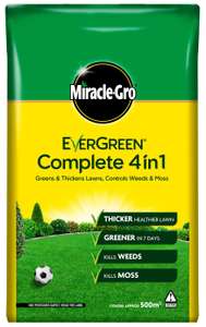 Miracle-Gro EverGreen Complete 4 in 1 Lawn Food 500m2 17.5kg £24.75 Free Collection (Selected Stores) @ Argos