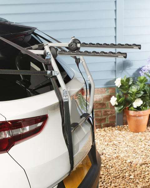 Menabo Rear 3-Bike Carrier - Steel Rear Mounted Bike Carrier with 6 Straps, TÜV approved - £29.99 with code (Free Delivery) @ Aldi