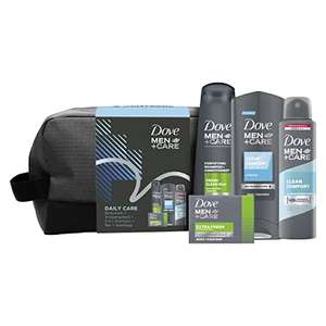 Dove Men+Care Daily Care Washbag Essentials Gift Set including Soap Bar & Washbag £6.30 (Discount at Checkout) @ Amazon