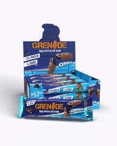 Grenade Oreo Protein Bars 12x60g - £20 / £16 with sign-up code or Student Beans + £3.99 delivery @ Grenade