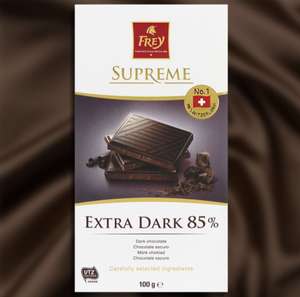 20 x Frey Supreme 85% Extra Dark 100g Chocolate Bars - Best Before 22/05/2022 £13 @ Yankee Bundles