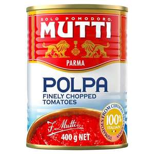 Mutti Finely Chopped Tomatoes 400g (Pack of 12) with 15% voucher