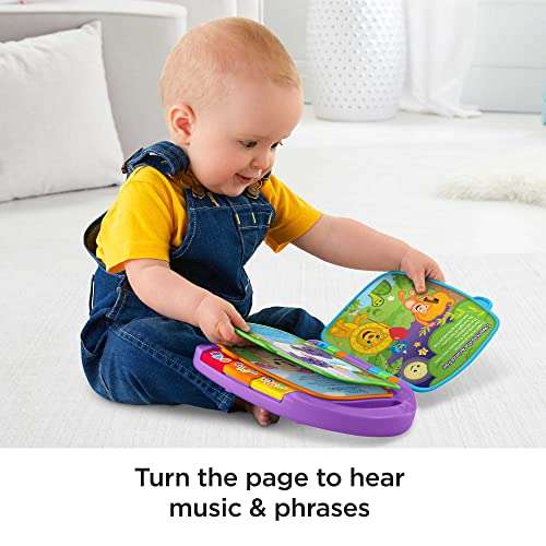 Fisher-Price Storybook Rhymes Learning Toy with Lights and Music for Babies and Toddlers, Laugh & Learn