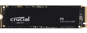 2 TB - Crucial P3 3.0 NAND NVMe PCIe M.2 SSD - Using Code - Sold by Ebuyer Express (UK Mainland)