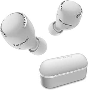 Panasonic RZ-S500WE-W True Wireless Earbuds with Dual Hybrid Noise Cancelling, Alexa Built-In and IPX4 Water Resistance, White/black
