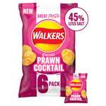 Prawn Cocktail Walkers Crisps 45% less salt 88p Multipack of 6 88p @ Asda Tamworth
