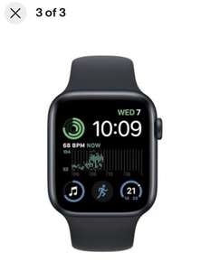 Apple Watch SE (2022) - 40mm GPS Midnight Aluminium - Refurbished, Very Good - £185.72 with code at checkout @ eBay / musicmagpie