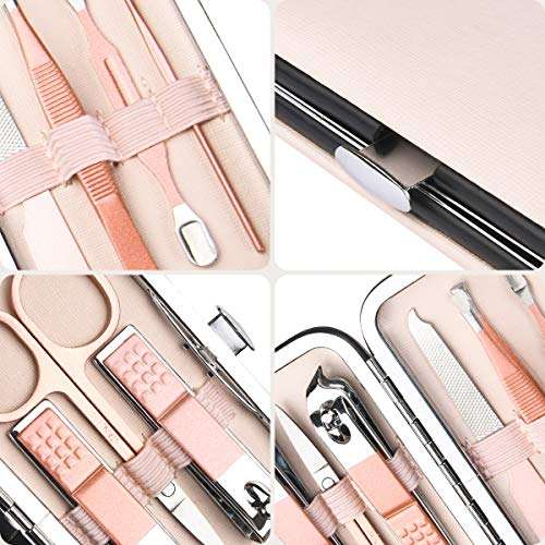 URAQT Nail Clippers, 7 pcs Professional Manicure Set, Nail Scissors & Eyebrow Grooming Kit - £2.99 Sold by Petit Wudong Dispatched by Amazon
