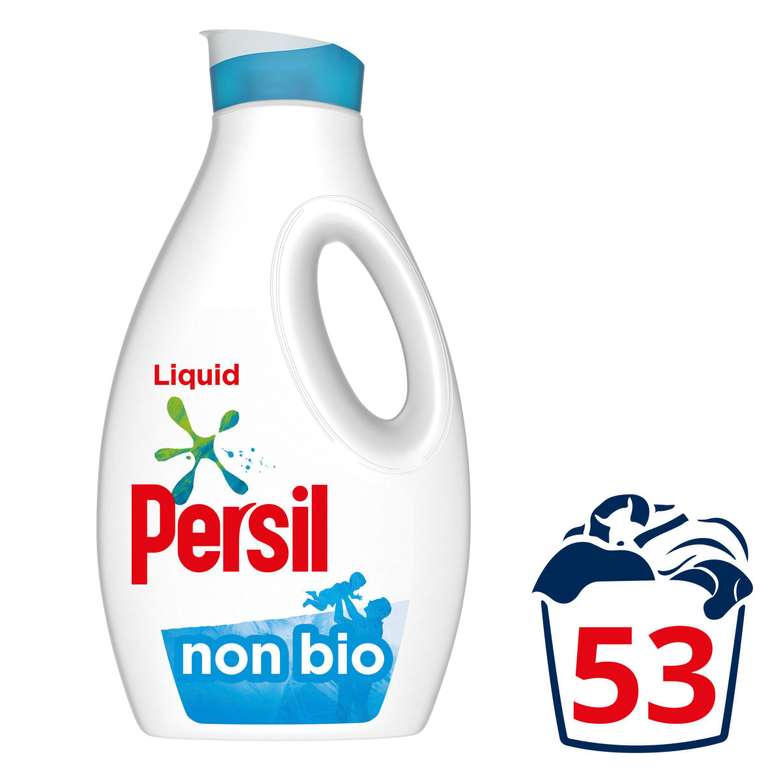 Persil Washing Liquid Detergent - Non Bio / Bio / Colour - 53 Washes 1.431L - Nectar Price from 01/04