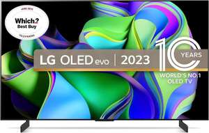 LG OLED evo C3 42 inch 4K Smart TV 2023 OLED42C34LA £862.38 With Unique Code (Perks at Work Code)