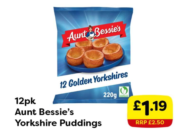 Aunt Bessie 12 Yorkshire Puddings 220g