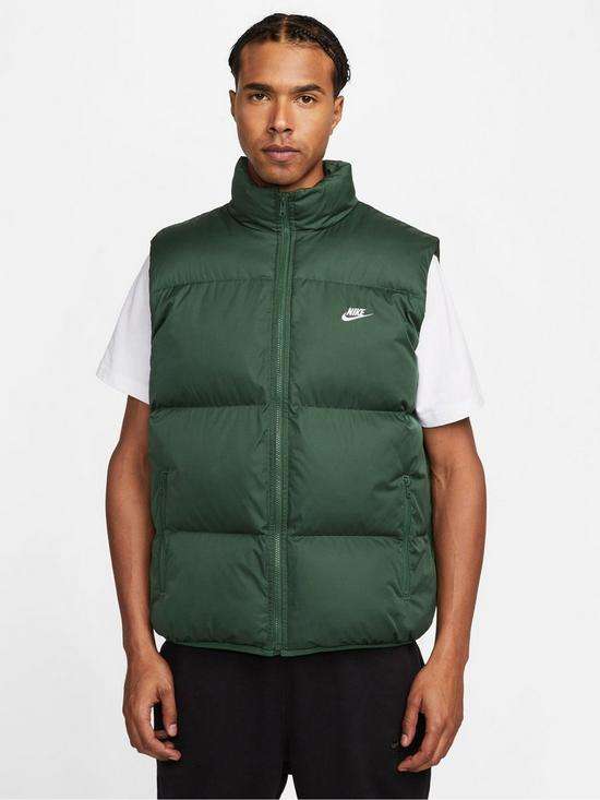 Nike Club Men's Padded Gilet - Green - Free Collection