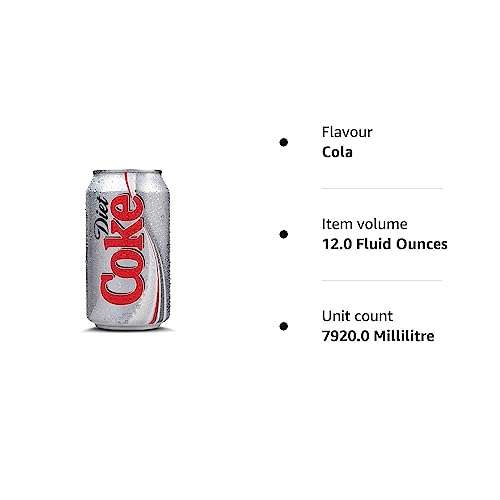 Diet Coke 24 x 330 ml | 35p per can - Usually dispatched within 1 to 3 weeks