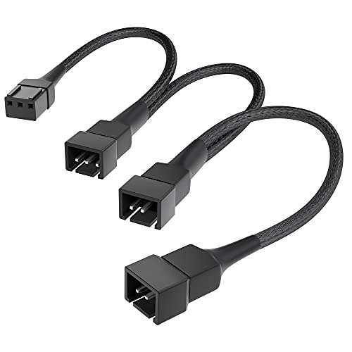 KabelDirekt – 3-pin fan to 3-pin and 2x2-pin fan distribution cable 20-20-20 cm - £2.32 @ Amazon