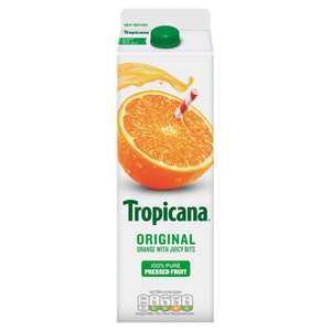 Tropicana Original Orange juice with bits 900ml - 3 for £1 @ Farmfoods