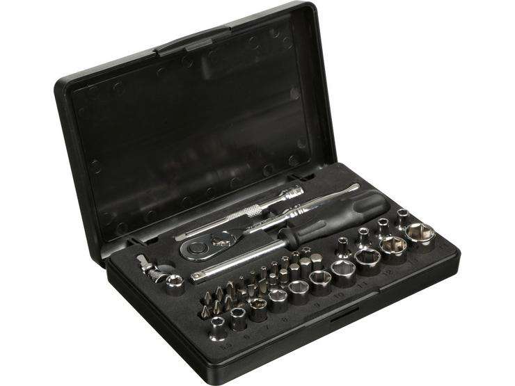Halfords Advanced 40 Piece 1/4" Socket Set + Free Advanced Screwdriver & Bit Set (£26.50 with MC club signup voucher) with code