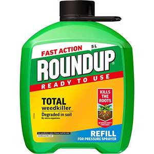 Roundup Fast Action Total Weedkiller, 5 Litre Refill