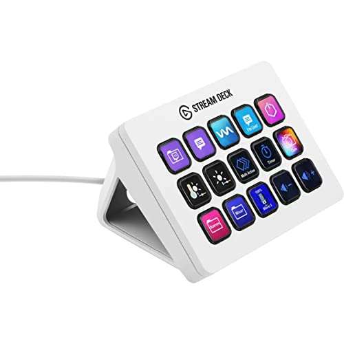 Elgato Stream Deck MK.2 White – Studio Controller, 15 Macro Keys