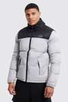 Man Dash Colour Block Puffer £15 with Free Delivery Code @ BoohooMan