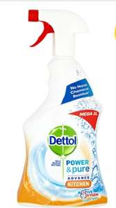 Dettol Power and Pure Kitchen/ Bathroom Spray 1L £2 with Free Collection @ Wilko