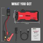 GOOLOO Jump Starter 1500A IP65(Up to 8.0L Gas or 6.0L Diesel Engine)12V Portable Booster - £74.99 with voucher @ Landwork / Amazon