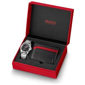 HUGO Adventure Men's Stainless Steel Bracelet Watch Gift Set, Free click and collect £79.99 @ Argos