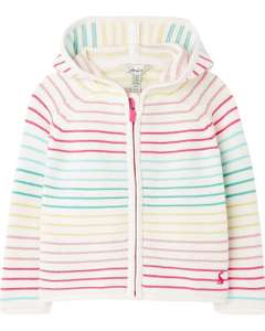 Joules Baby Conway Zip Through Cardigan sizes 3-12 months now £8.95 at Amazon