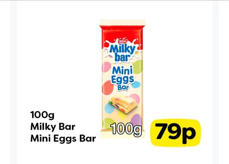 Milky Bar Mini Eggs 100g Bar