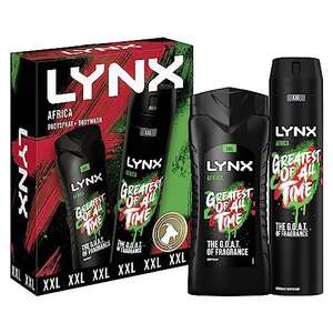 LYNX XXL Africa Duo Body Spray Gift Set - 500ml Body Wash and 250ml Deodorant