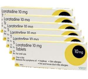 6 Months Supply Loratadine Hayfever & Allergy Relief 10mg Tablets (30x6) GSL - £5.44 / £5.16 S&S Sold by EML MEDS FBA