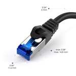Ethernet cable – 5x 5m – Network, patch & internet cable with break-proof design for maximum UK internet speeds