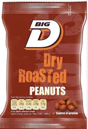 BigD Nuts - 50g Bags - Instore (Worcester)