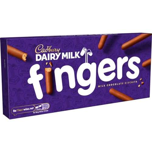 Cadbury Fingers Milk Chocolate biscuits, 114 g