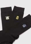 3 Pack Black Star Wars Embroidered Socks 99p C&C