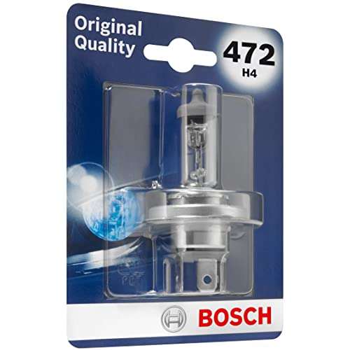 Bosch 472 (H4) Original equipment headlight bulb - 12 V 60/55 W P43t - 1 bulb White £2.09 @ Amazon