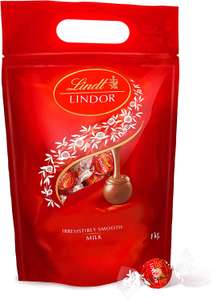 Lindt Lindor Milk Chocolate 1kg - £14.64 with 20% off at checkout @ Amazon Warehouse