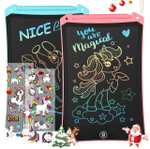 Cimetech Kids Toys, 2PCs LCD Writing Tablet Colorful Doodle Board Magnetic Drawing Pad - sold by cntorich02 (Prime Price)