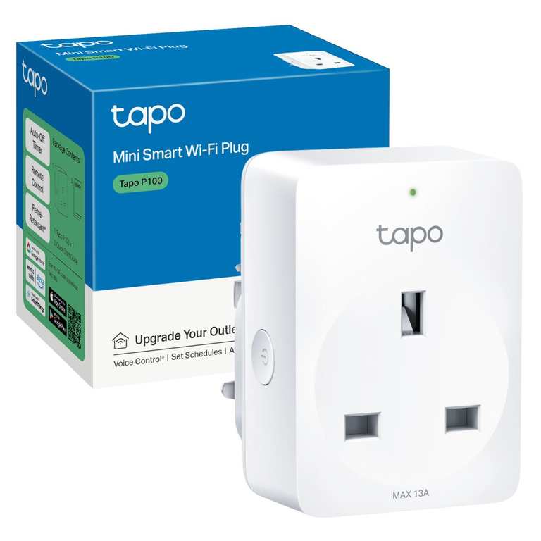 Tapo P100 (1-pack) Smart Plug, Mini WiFi Plug Works with Alexa & Google