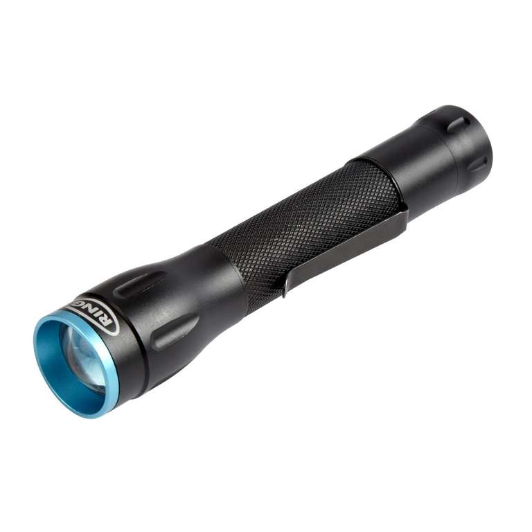Ring Automotive Zoom140 LED Rechargeable Torch Aluminium