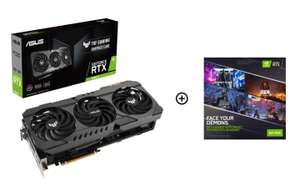 Asus GeForce RTX 3090 Ti TUF Gaming 24GB GDDR6X with free Game bundle@ Overclockers £1410.49 delivered at Overclockers