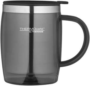 Thermos ThermoCafe Translucent Desk Mug, Gun Metal, 450ml