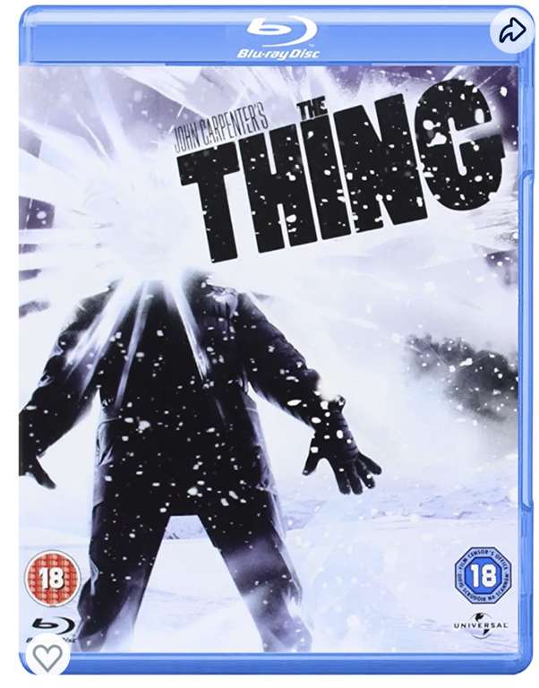 The Thing Blu-ray (used/very good) £2.58 with codes @ World of Books