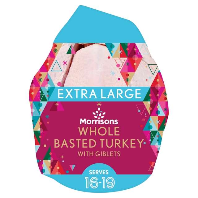 Frozen Extra Large Whole Basted Turkey With Giblets Serves 16-19 - £4.99 instore @ Morrisons, Rotherham