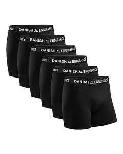 Danish Endurance Mens Boxers, Boxer Shorts Men, Cotton, Classic Fit Mens Underwear, with or without Fly, 6 Pack - DanishEnduranceUK / FBA