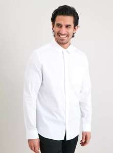 Pure Cotton Regular Fit Oxford Shirt (White) - £9 (Free Click & Collect) @ Sainsbury's Tu Clothing