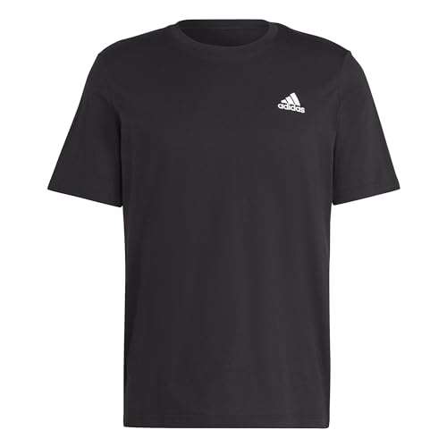 adidas Men's Essentials Single Jersey Embroidered Small Logo T-Shirt Short Sleeve tee (Size S Short)
