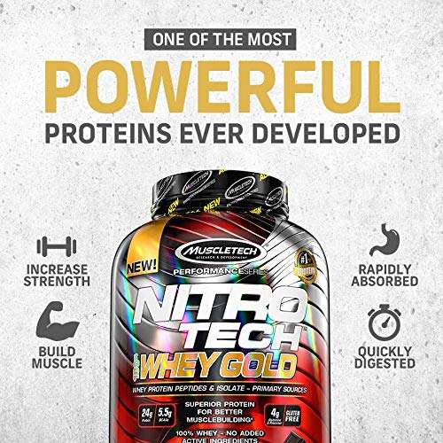 MuscleTech NitroTech 100% £27.49 with voucher (S&S only) Whey Isolate 2.27kg, Double Rich Chocolate