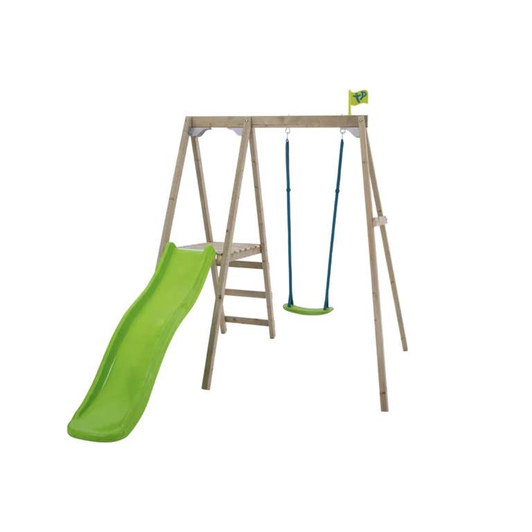 Tp Forest Multiplay Single Wooden Swing & Slide Set - £194.99 - Free Next Day Delivery @ TP Toys