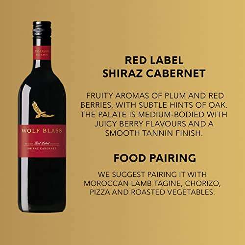 Wolf Blass Red Label Shiraz Cabernet, 6 x 750ml £27 With Voucher (Dispatched within 1 to 3 weeks) @ Amazon