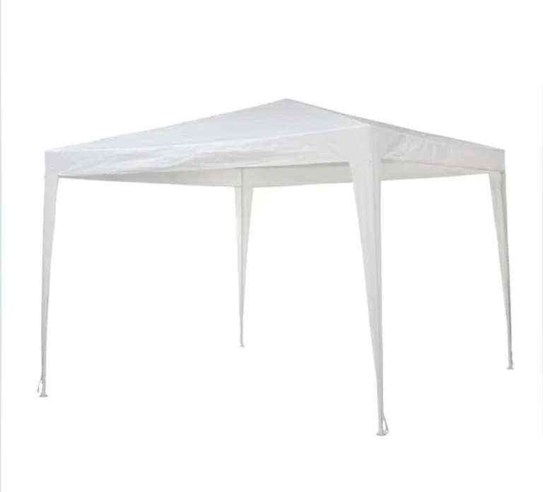 3m x 3m White Gazebo - £21 Free Click 